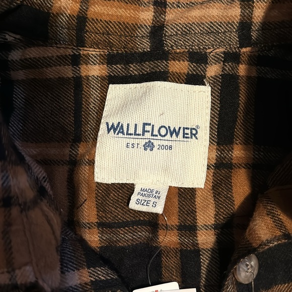 Cropped brown flannel - Picture 3 of 5